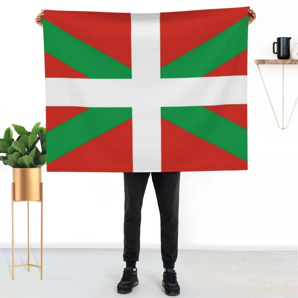 

Basque flag Throw Blanket Flannel Fleece Soft Warm Throw Blanket