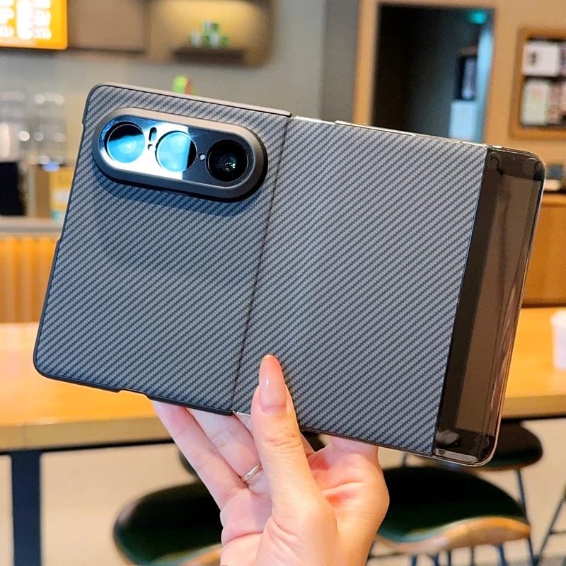 

Flip artificial leather phone case for Huawei Pura X Max, with raised lens and all-around drop protection