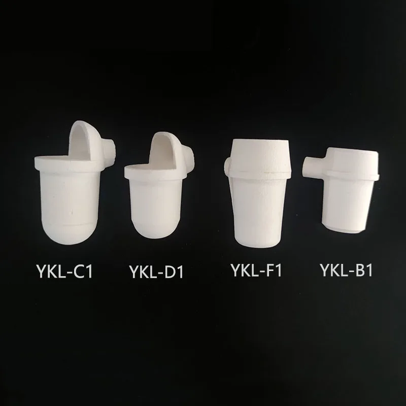 4pcs/Set Dental Quartz Crucible Lab Cup Shape Centrifugal Casting Machine High Temperature Corrosion Resistance 7 Styles