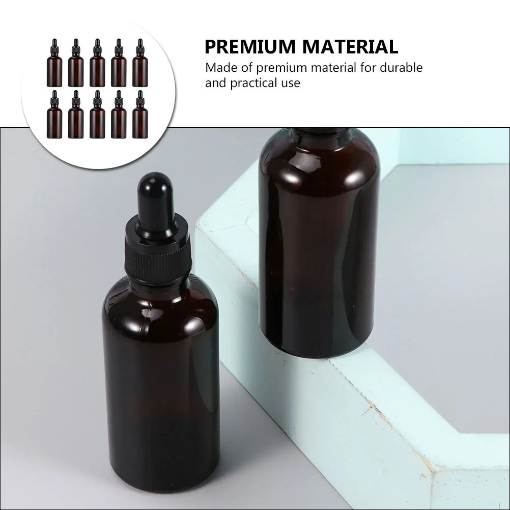 

10 Pcs Dropper Small Bottle for Oil Pipettes Bottles Leakproof Travel Essential Oils