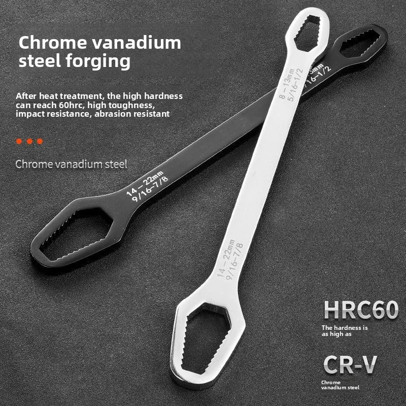Car Universal Torx Wrench 8-24mm Adjustable Self-tightening Wrench Board Double-head Torx Spanner Torx Spanner Hand Tools New - view 4