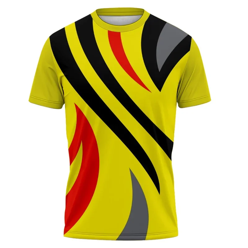 

Men's Fast Drying Women's Training Badminton Uniform Table Tennis Clothing 3D Printed T-shirt Boys Breathable Crewneck Tracksuit