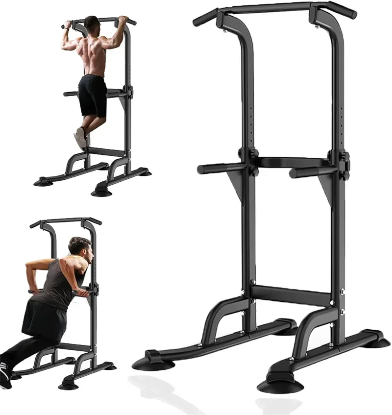 Horizontal Bar Training Pull Up Rack  Parallel Bars  Push Ups Stand Power Tower Dip Station