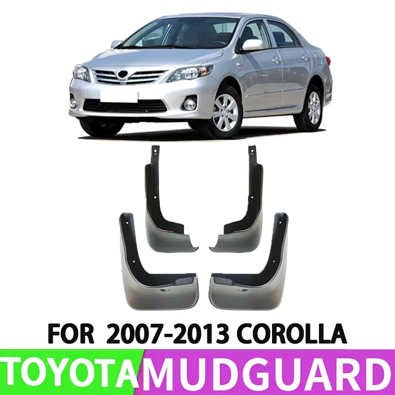 For 2007-2013 Toyota Corolla AE 140 Corolla Car Tire Fender Splash Guard Front and Rear Wheel Fenders 4pcs