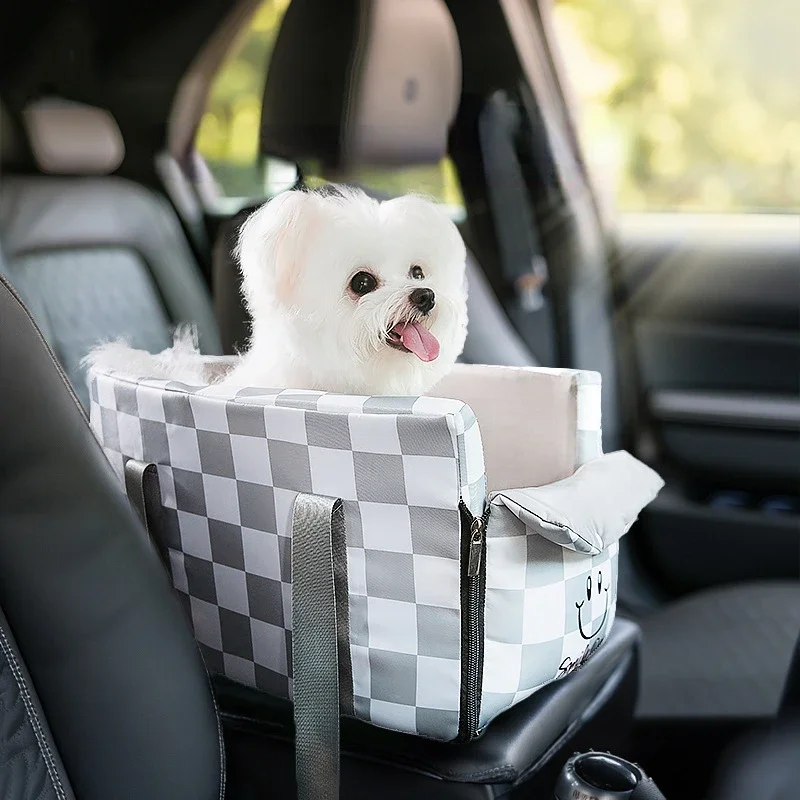 

New Car Central Dog Car Seat Bed Travel Dog Car Seat Portable Dogs Carrier for Small Dogs Cats Safety Travel Bag Accessories