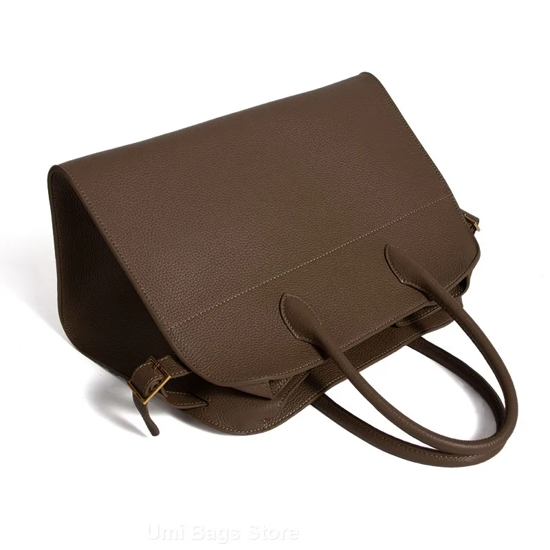 Sacs fourre-tout pour femmes, sacs à main de luxe en cuir véritable, sac à bandoulière de voyage de grande capacité, design Unique pour les déplacements au bureau, 2025