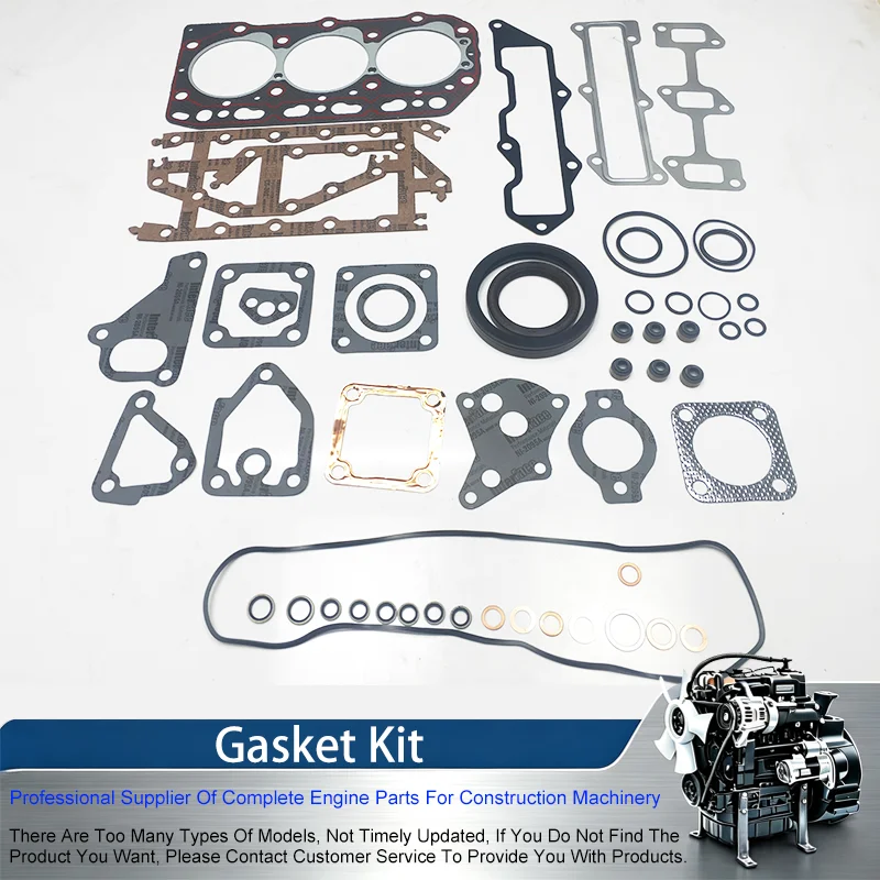 Gasket Kit For Yanmar Engine 3d84-2 Mini Excavator And Wheel Loader