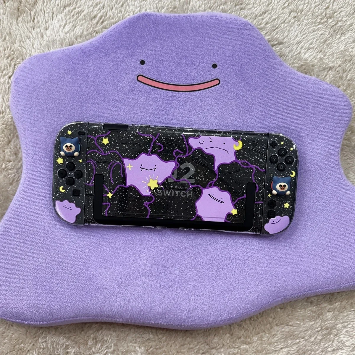 

Cute Pokemon Ditto Switch 2 Protective Case Anime Game Ns2 Hard Shell Accessories Boys Gift