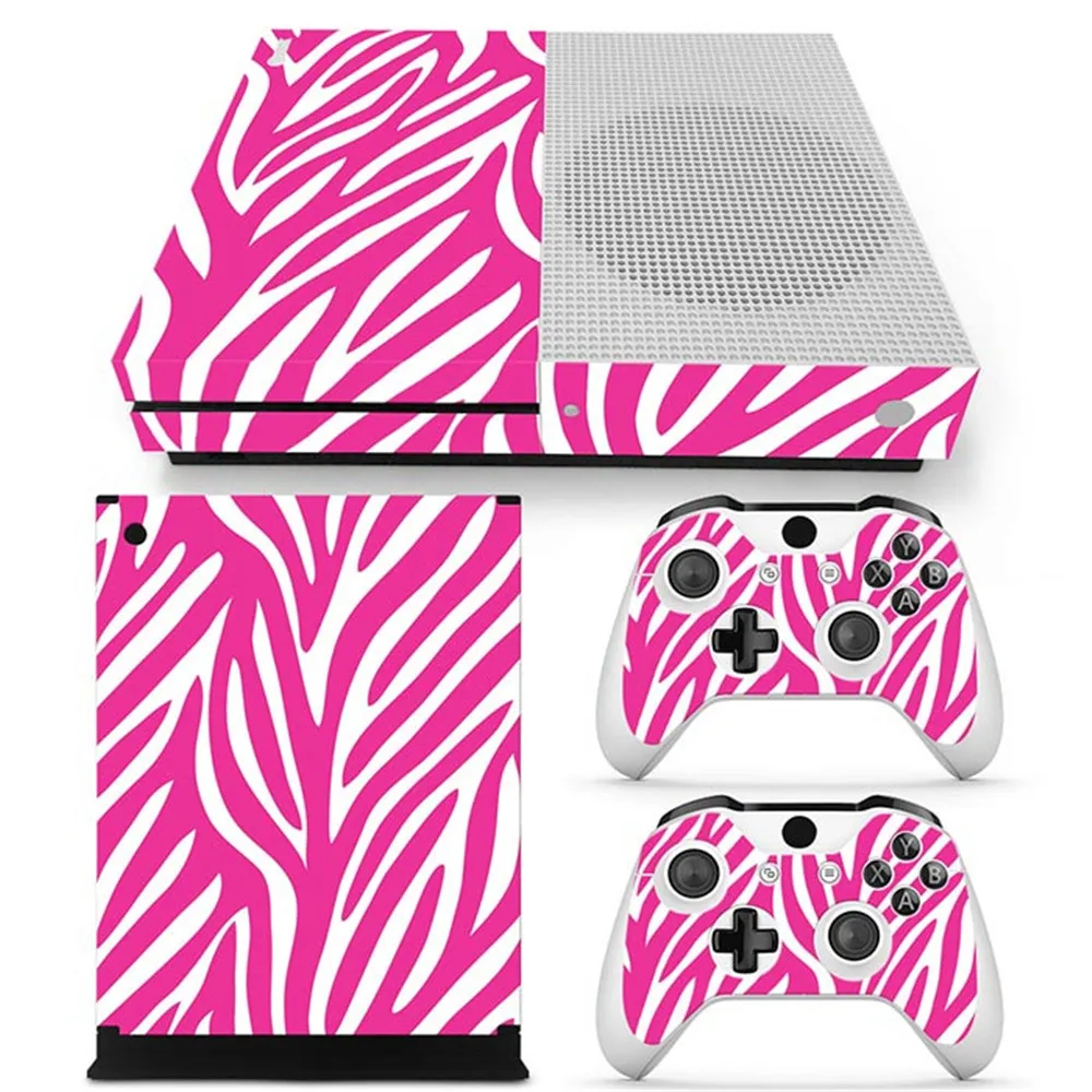 Leopard Print Factory Price for Xbox one s Console PVC Skin Sticker for Xbox one S Controller Skin Decals