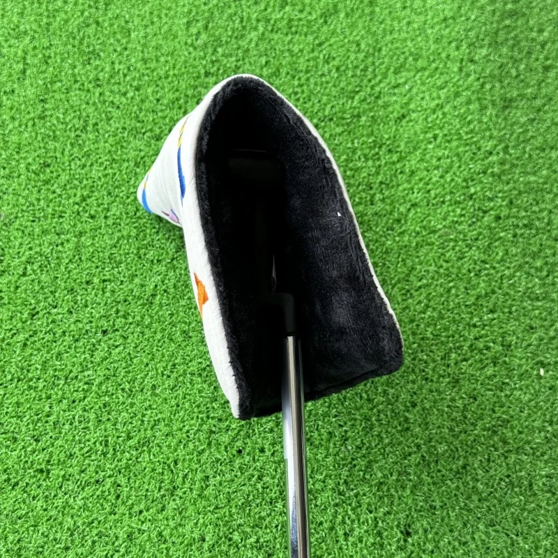 Golf Putter Cover Head Cover Tee Pattern Golf Driver Cover Blade Putter Head covers Hybrid UT Club Cover Set Golf Accessories - view 2