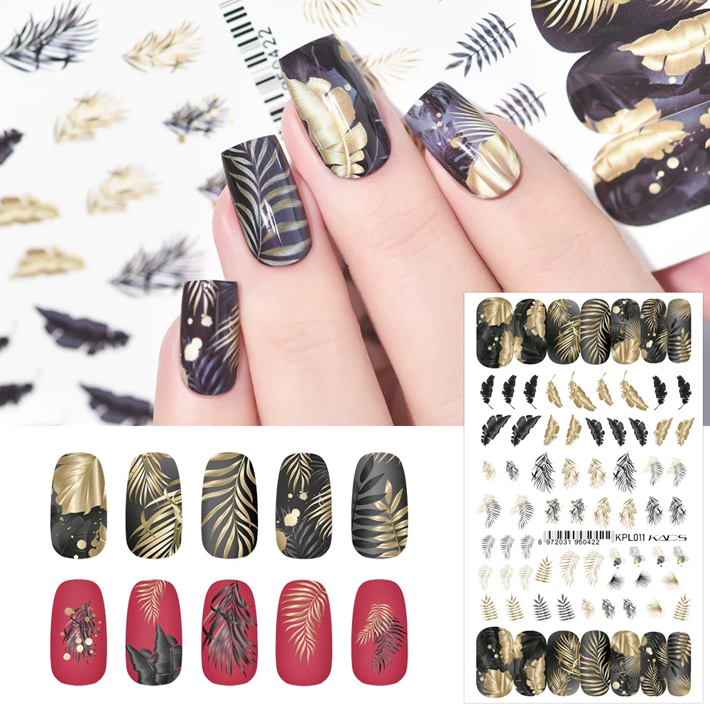 1 foglio Nail Art Stickers decorazione smalto per unghie stampa sulle punte delle unghie decalcomanie natalizie Sliders Wrap Manicure forniture fai da te