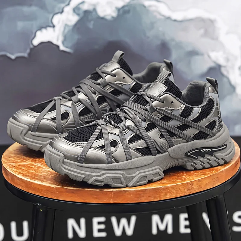 Men's casual sneakers spring summer soft-sole anti-slip breathable outdoor running shoes fashion Youth street sport walking shoe