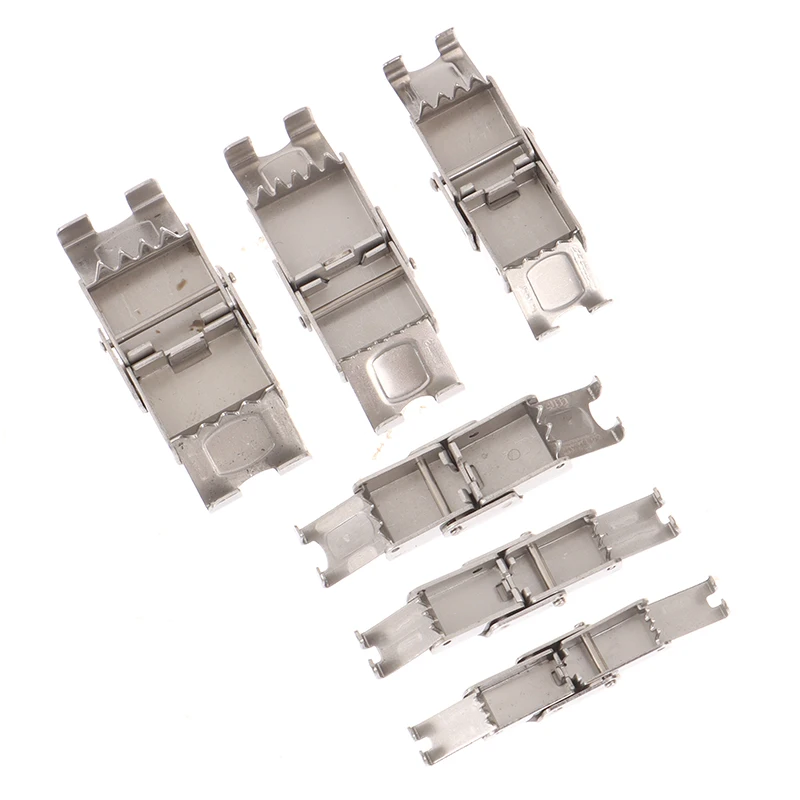 10pcs Steel Crimp Jaw Hook Watch Band Clasps DIY Jewelry Connect Lace Buckle