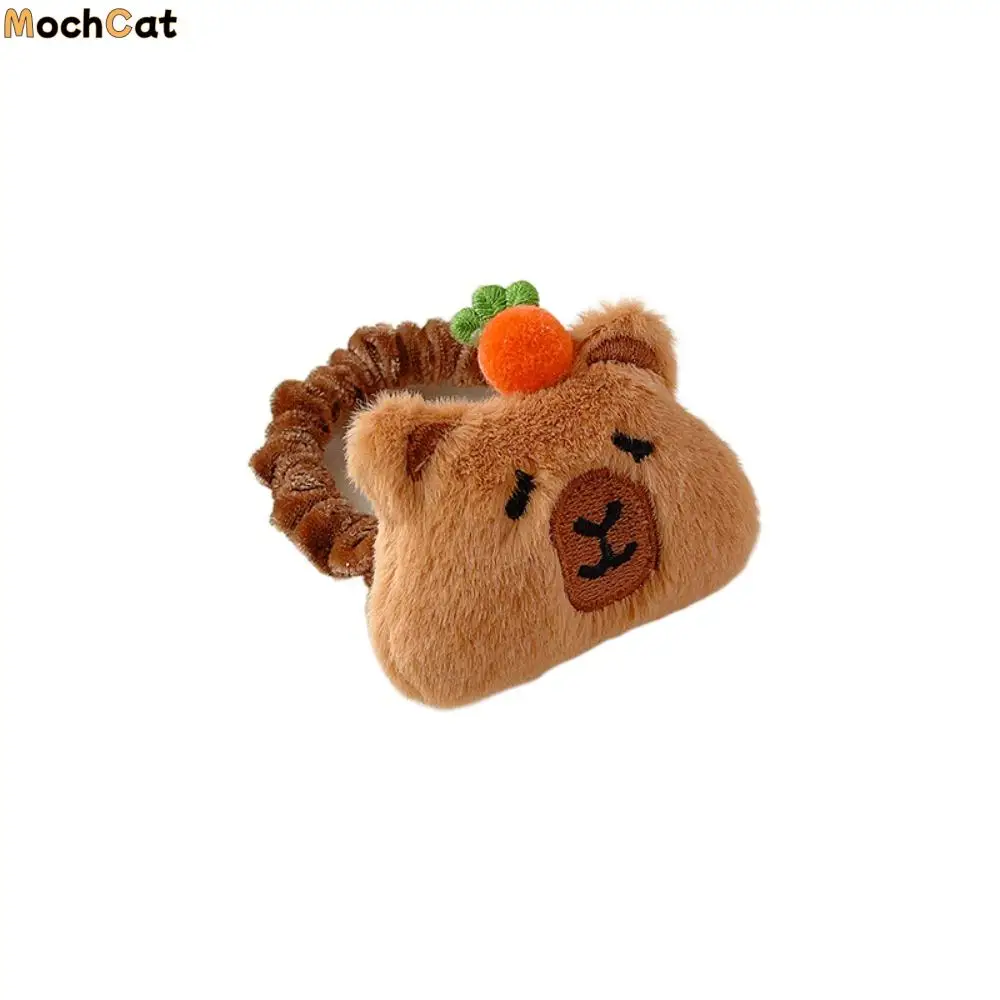 

Cute Flocking Capybara Hair Ring Funny Sweet Cartoon Duckbill Clip Alloy Kawaii Plush Claw Clip Girls