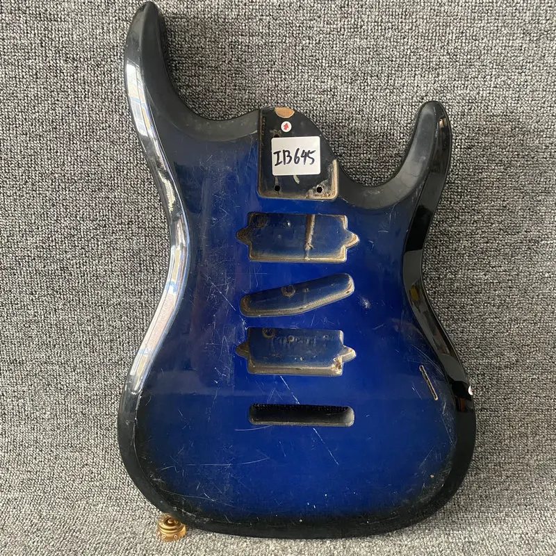 

iB645 7 String Electric Guitar Dimond Blue Color HSH Pickups Custom in SOlid Basswood Unfinished Guitar DIY Replace Parts