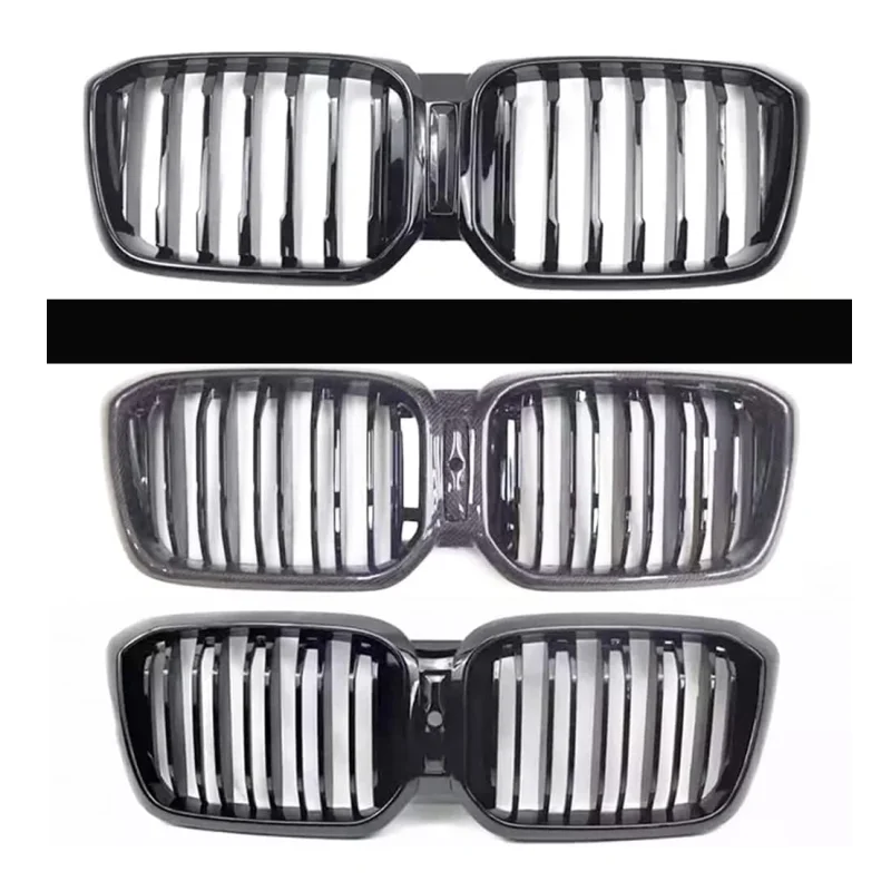 Глянцевый черный одинарный двойной решетка, бампер, сетчатая решетка для почек для BMW X3 X4 серии G01 G02 LCI 2022-IN M Style Facelift