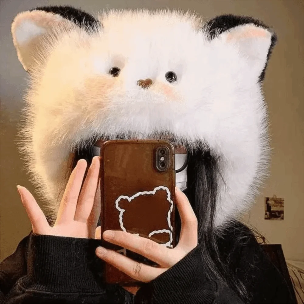 

Новая пушистая зимняя шапка, зимняя теплая утолщенная шапка-наушники, защитная крышка для ушей, шапка на голову, рождественские подарки