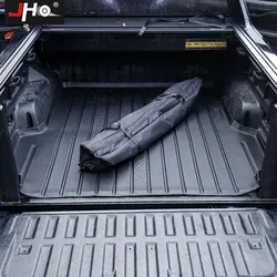 JHO TPE Trunk Cargo Mats Custom Fit For Ford Ranger 2023 2024 Sheet Carpet Mud Waterproof Boot Liner Protector Accessories