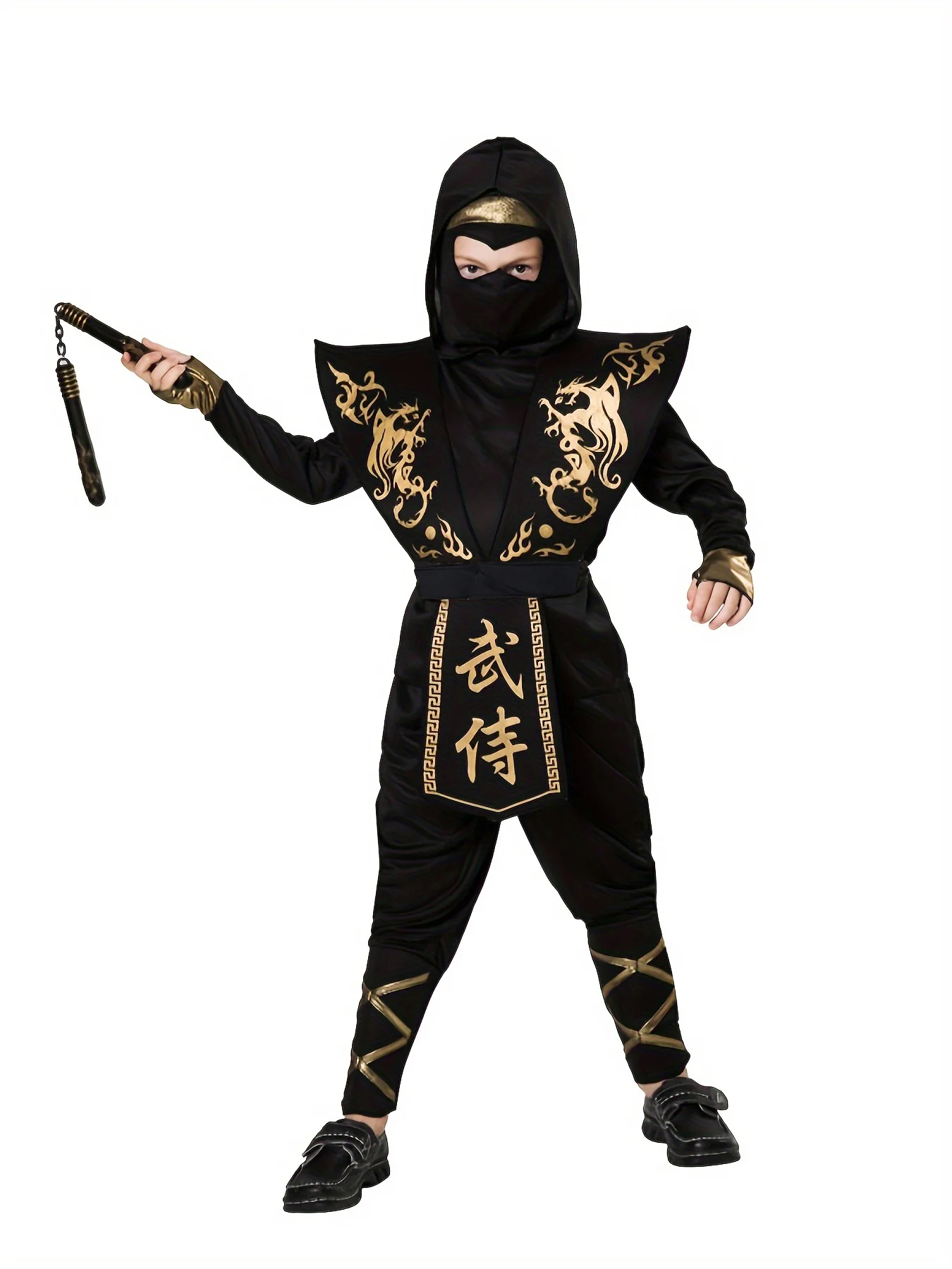 Disfraz de Ninja para Niños, Traje de Guerrero para Fiesta, Cosplay, Maquillaje Japonés, Ropa para Carnaval, Actuaciones, Asesino Invencible