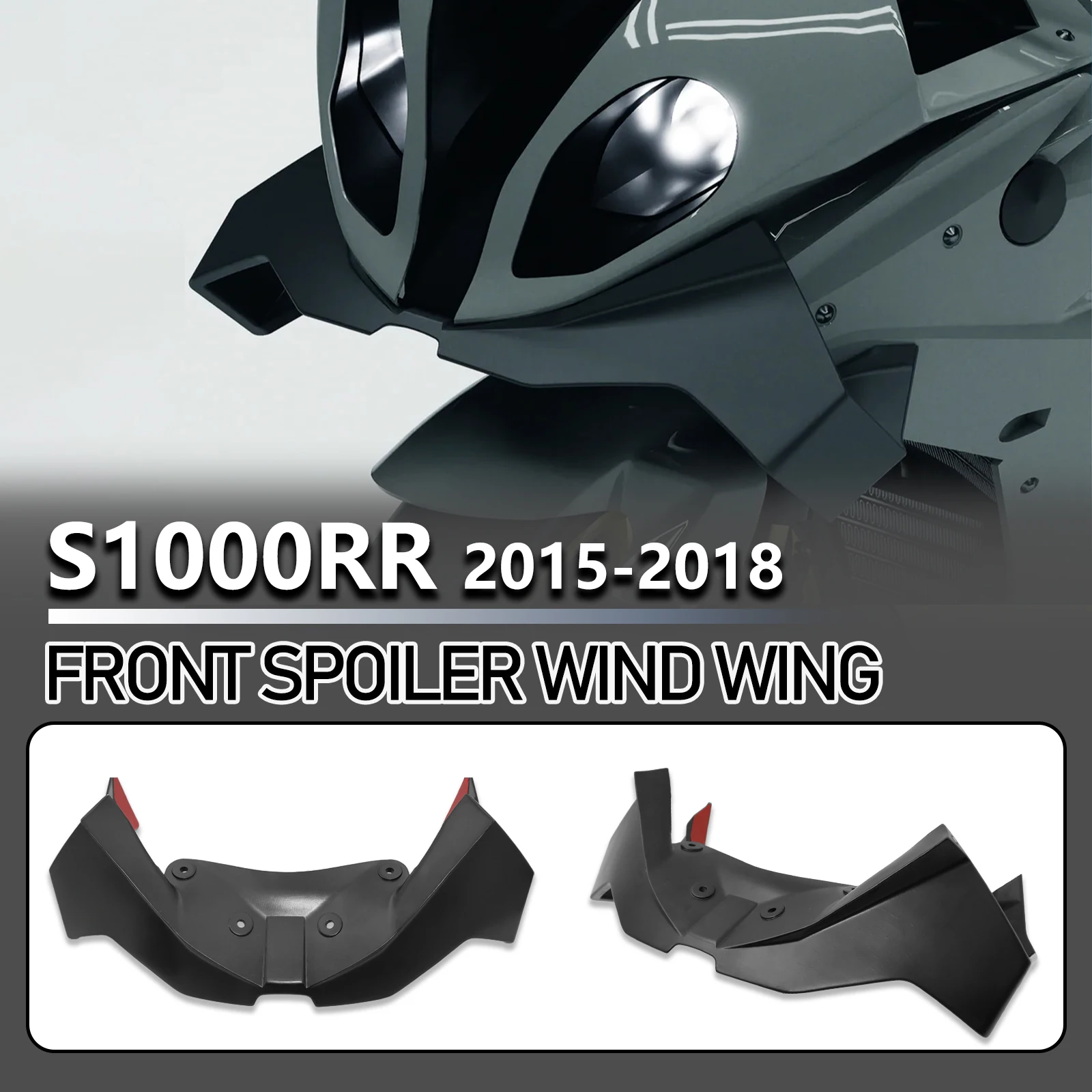 For S1000RR 2015 2016 2017 2018 New Motorcycle Downforce Naked Frontal Spoilers Winglet Aerodynamic Wing Front Spoiler Kit