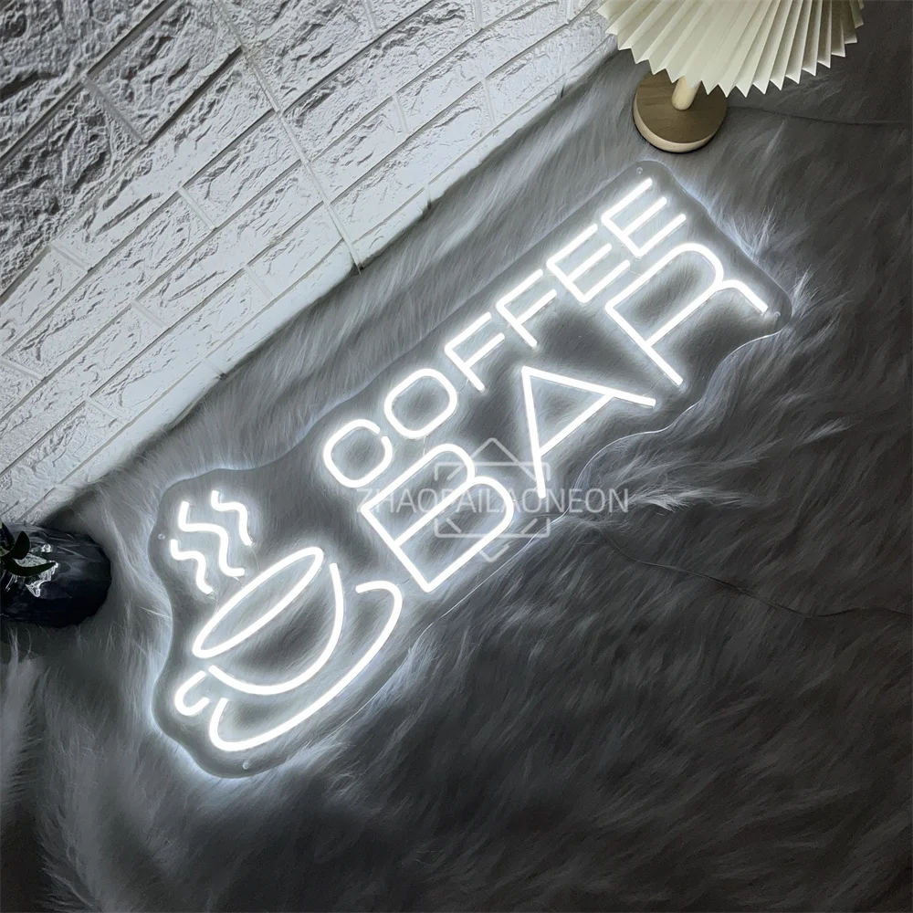 Coffee Bar Neon Sign Led Wall Room Party Cafe Shop Decor Neon Light Signs USB Bedroom Bar Pub Coffee Decoration Business Lights