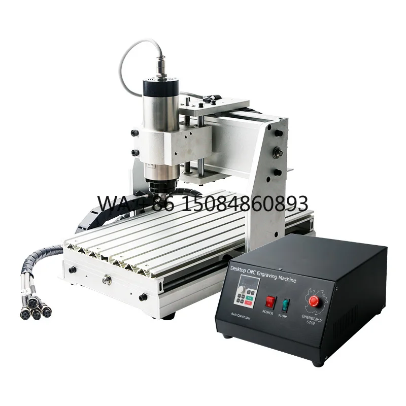 

4-Axis Desktop Engraving Machine 3020 Model 800W 220V Mini CNC Router DIY Tool Wood Carving Cutting Home Industrial Precision Eq