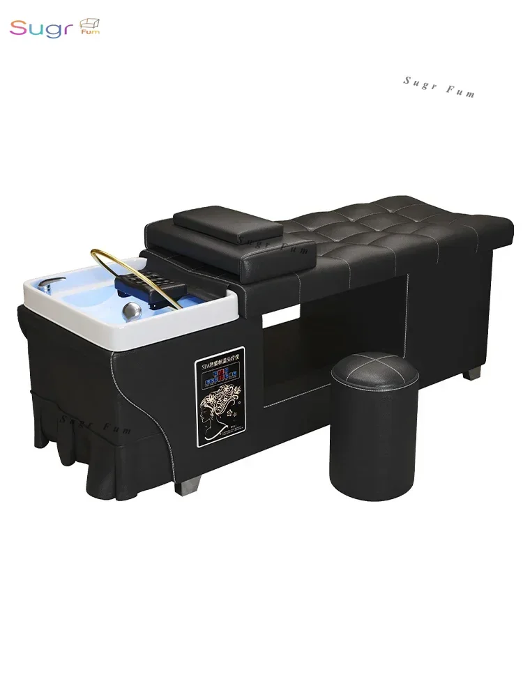 

Тайская шампунь для терапии волос, парикмахерская, эксклюзивный полный лежачий салон, с водонагревателем, фумигационная кровать для циркуляции воды