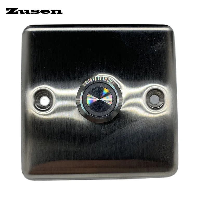 Zusen 22mm Door Bell Panel Switch Push Button with LED Light IP65(ZS22-11E/B/12V/S with panel)