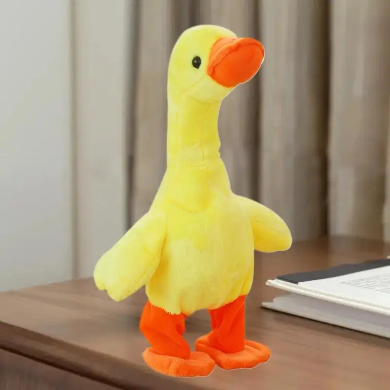 Danza con musica Giocattoli per bambini Parlante Canto e camminare Anatra Pato musicale Peluche Regali di Natale Parlare Canto e camminare