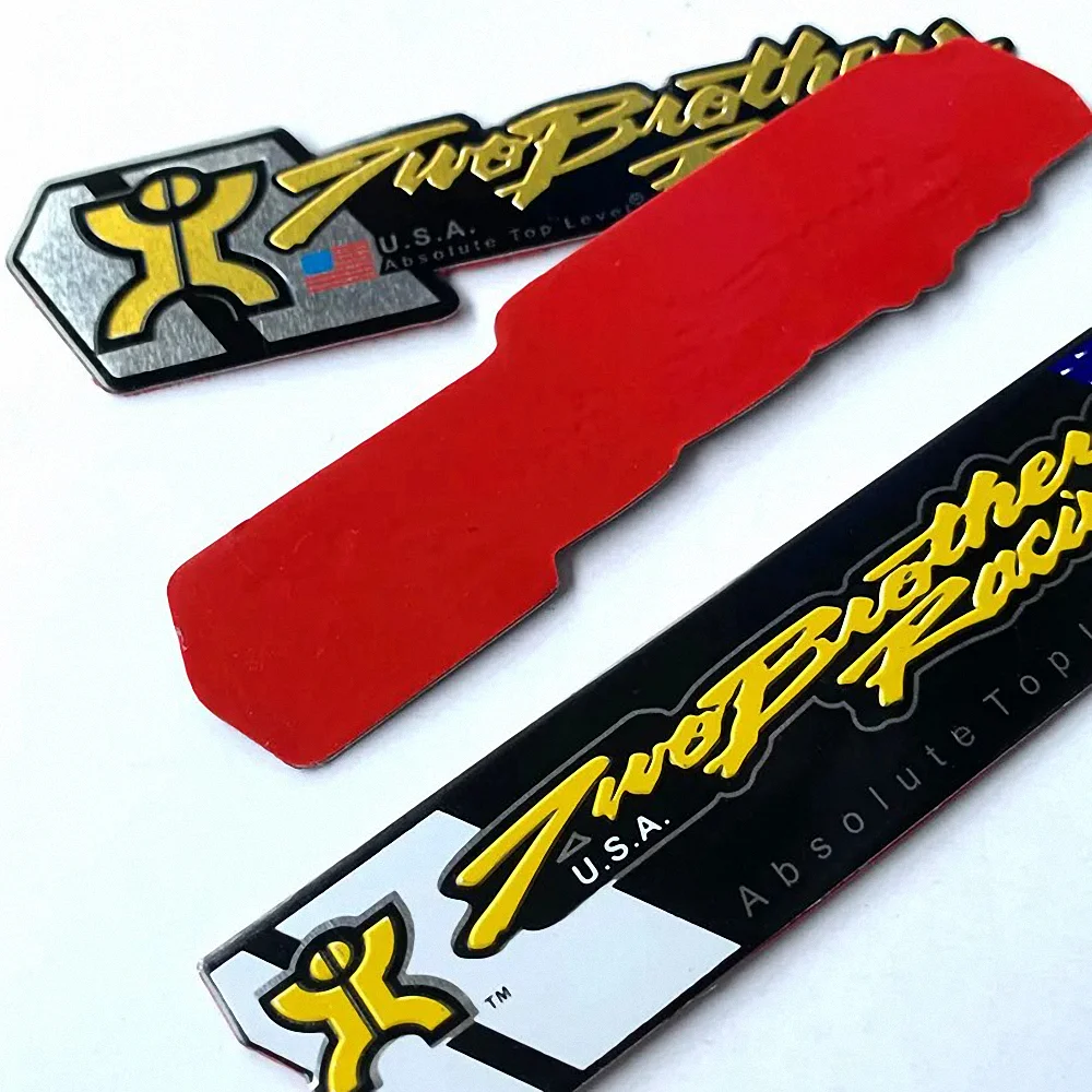 2 قطعة لشخصين سباق شعار العادم ملصق كاواساكي هوندا ياماها سوزوكي دراجة نارية اكسسوارات DB القاتل الهروب كاب M R1 #3