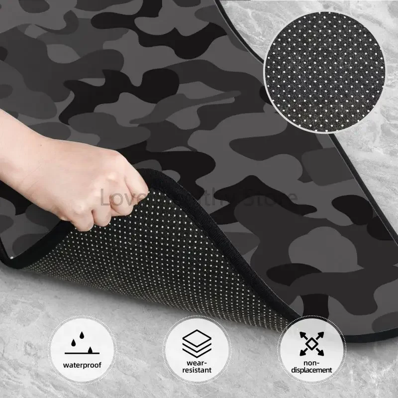Camo Pink Camouflage Front and Rear Car Floor Mats Anti-Slip Foot Mats 4 Pcs Set Automoetive Accessories Universal for Car Suv view 4