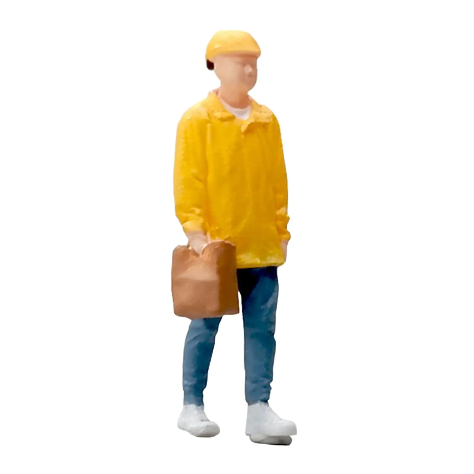 Figurines de personnes minuscules en résine, modèle de personnes miniatures, FigAuckland pour les courses Micro incitées, accessoires de maison, décor, échelle 1/64