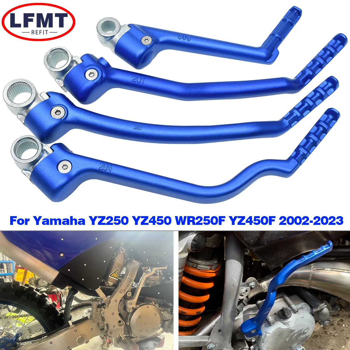 For Yamaha YZ250F YZ450F YZ250FX YZ450FX WR250F WR450F YZ125 YZ250 YZ250X YZF WR Motorcycle Forged Kick Start Lever Pedal Levers