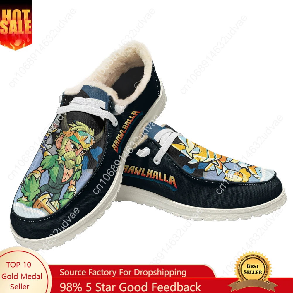 

Brawlhalla Plush Casual Shoes Flat Shoe Men Woman Breathable Casual Outdoor Lightweight Footwear Couple Custom Made Shoe