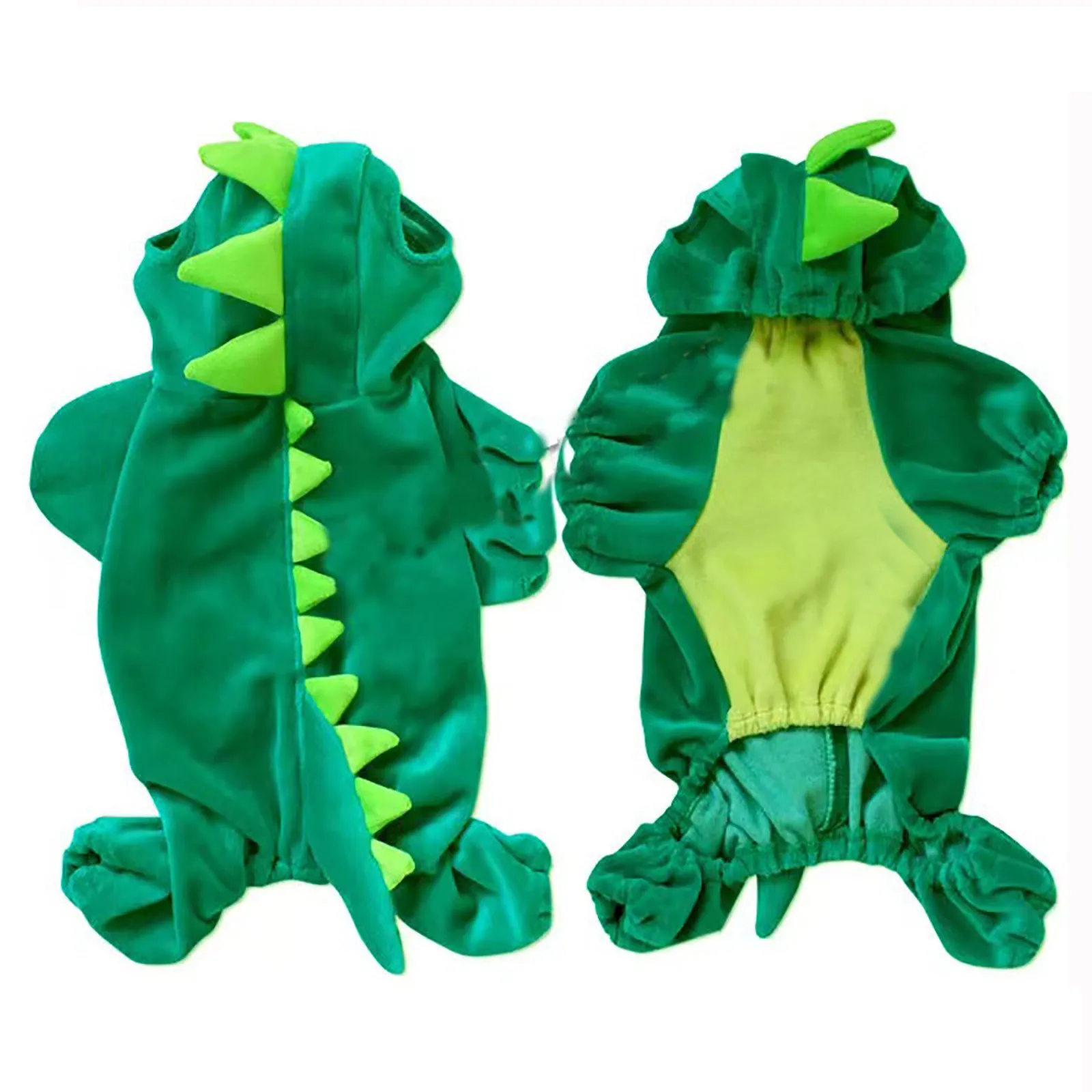 Elastic Dinosaur Transformation Costume Halloween Dog Costume Crystal Fleece Halloween Dog Costume Pet Items Dog Accessories