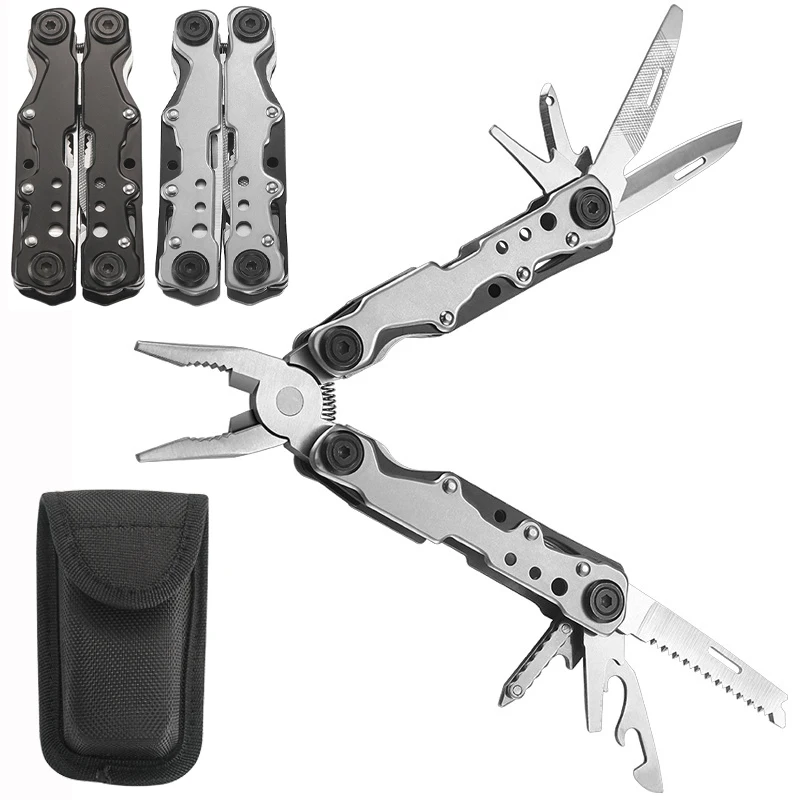 

Outdoor Camping Multifunctional Pliers Folding Portable Multi-tool Cutting Scissors Clamp Nippers Knife Screwdrivers Hand Tools