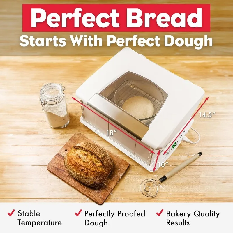 Folding Proofer & Slow Cooker (Proofer W/Accessory Shelf), White