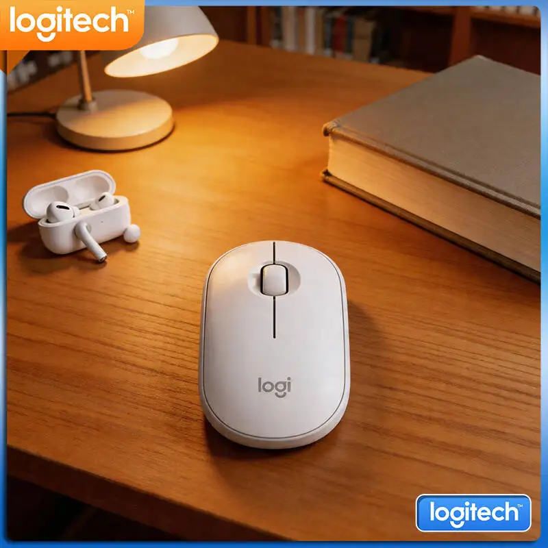 Logitech M350 Travel Quiet Mouse - Thin Build, Silent Operation, 1000 DPI, USB Storage, Laptop Bag Friendly Helper