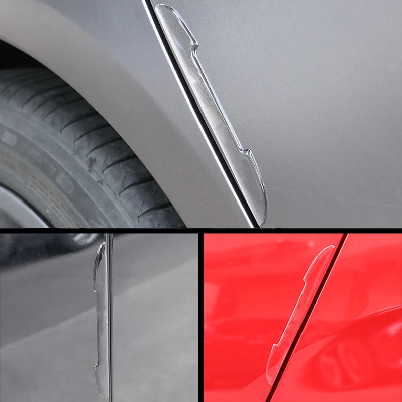 Car Door Transparent Anti-collision Protector Bar Stickers Rearew View Mirror Cover Protection Universal Auto accessories