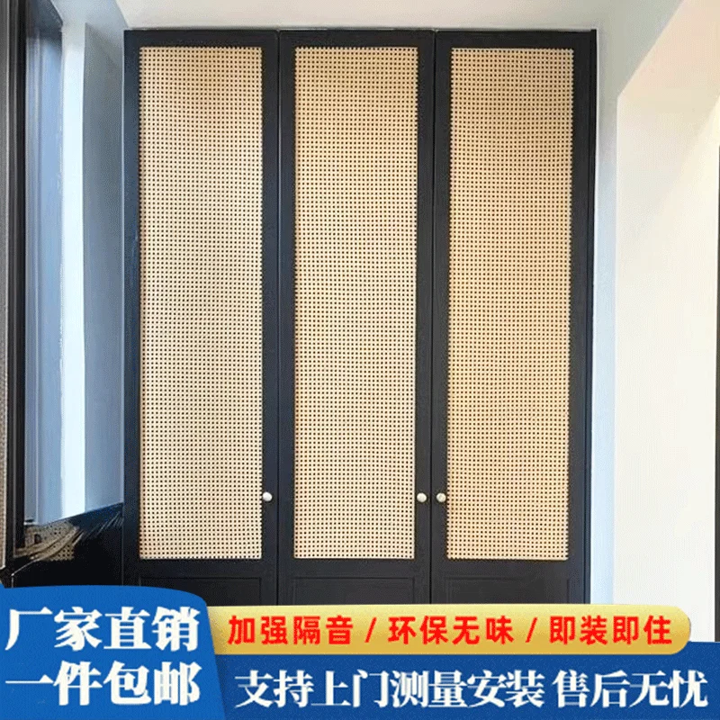 باب من الخيزران على الطراز الياباني، باب غرفة نوم قابل للطي من الخشب الصلب، باب منزلق من الخشب الصلب