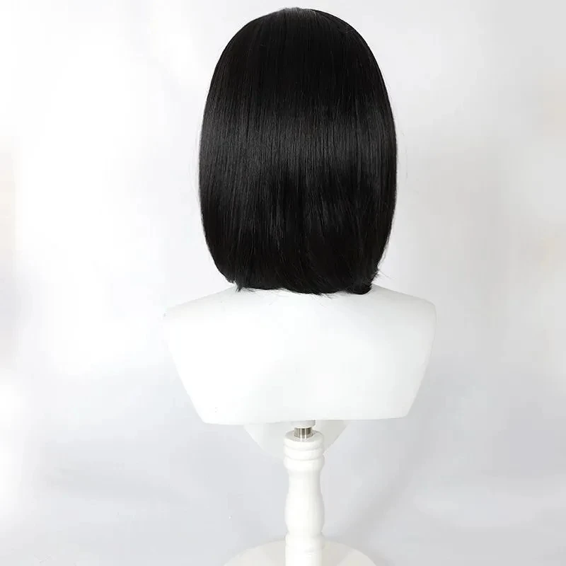 Game SILENT HILL F Shimizu Hinako Cosplay Wig Women Black Bob Haircut Hair Heat Resistant Synthetic Wig Halloween Party Prop