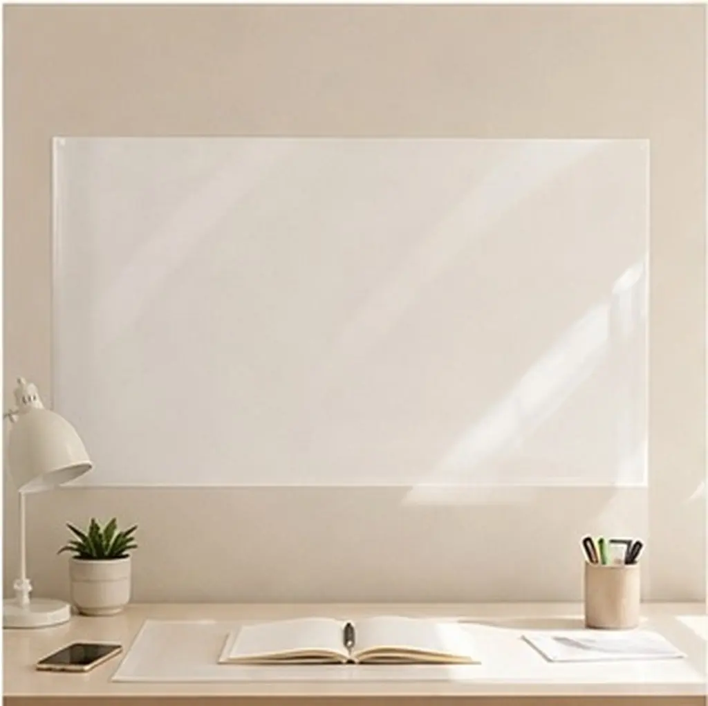 2 Rolls Whiteboard Sticker Peel and Stick Dry Erase Decal 45Cm X 5M Removable Writable White Board Paper for Office Classroom