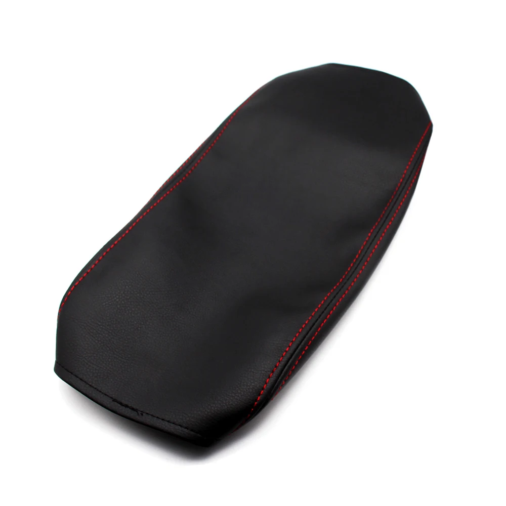 Soft Leather Armrest Cover For Skoda Octavia 2007 2008 2009 2010 2011 2012 2013 2014 Car Center Control Armrest Box Cover Trim