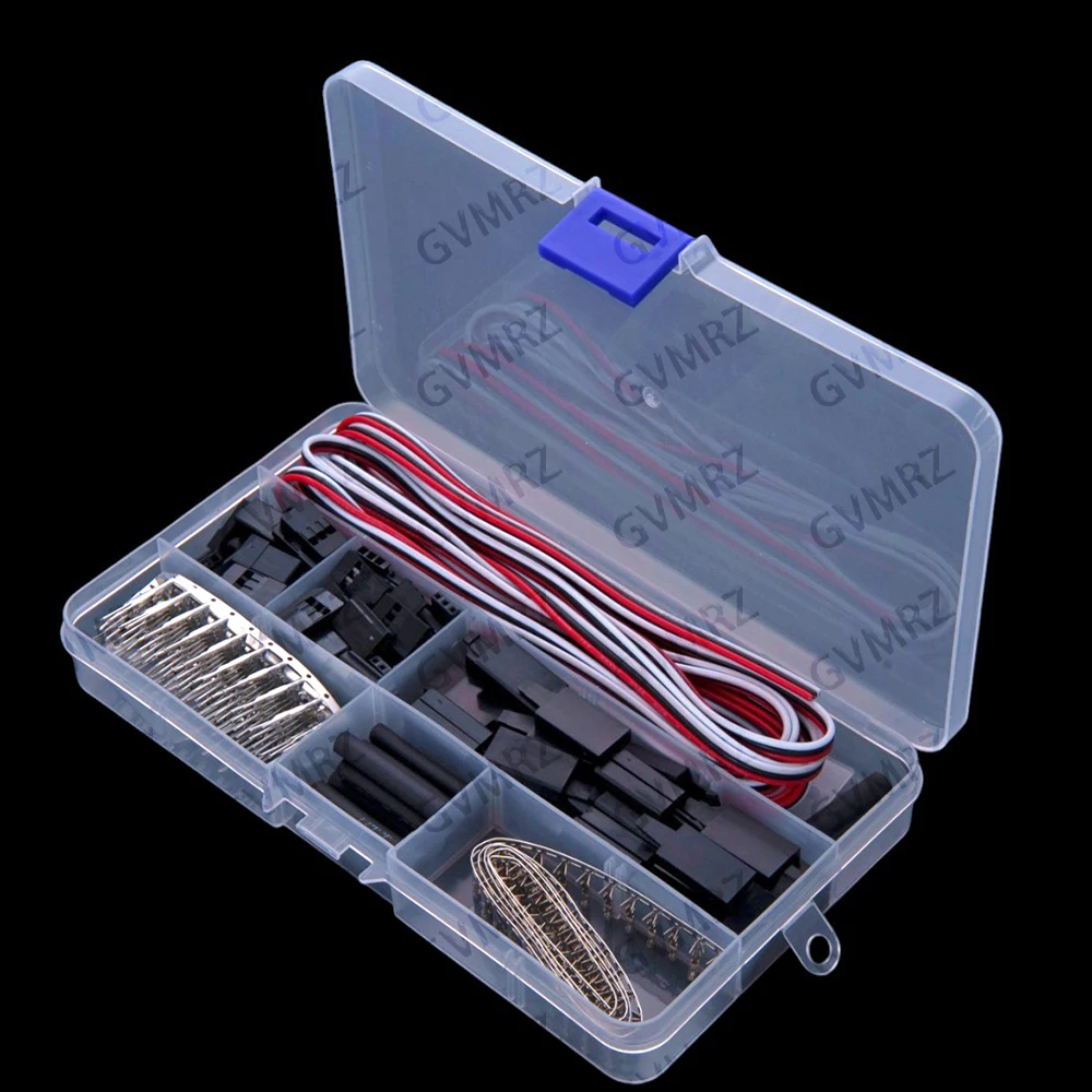 2-3P Connector Female Male 2/3 Pin Kit Futaba Male Female Jumper Cable Plug for RC Robot Airplane Car Servo 2P 3P for JR JST SYP