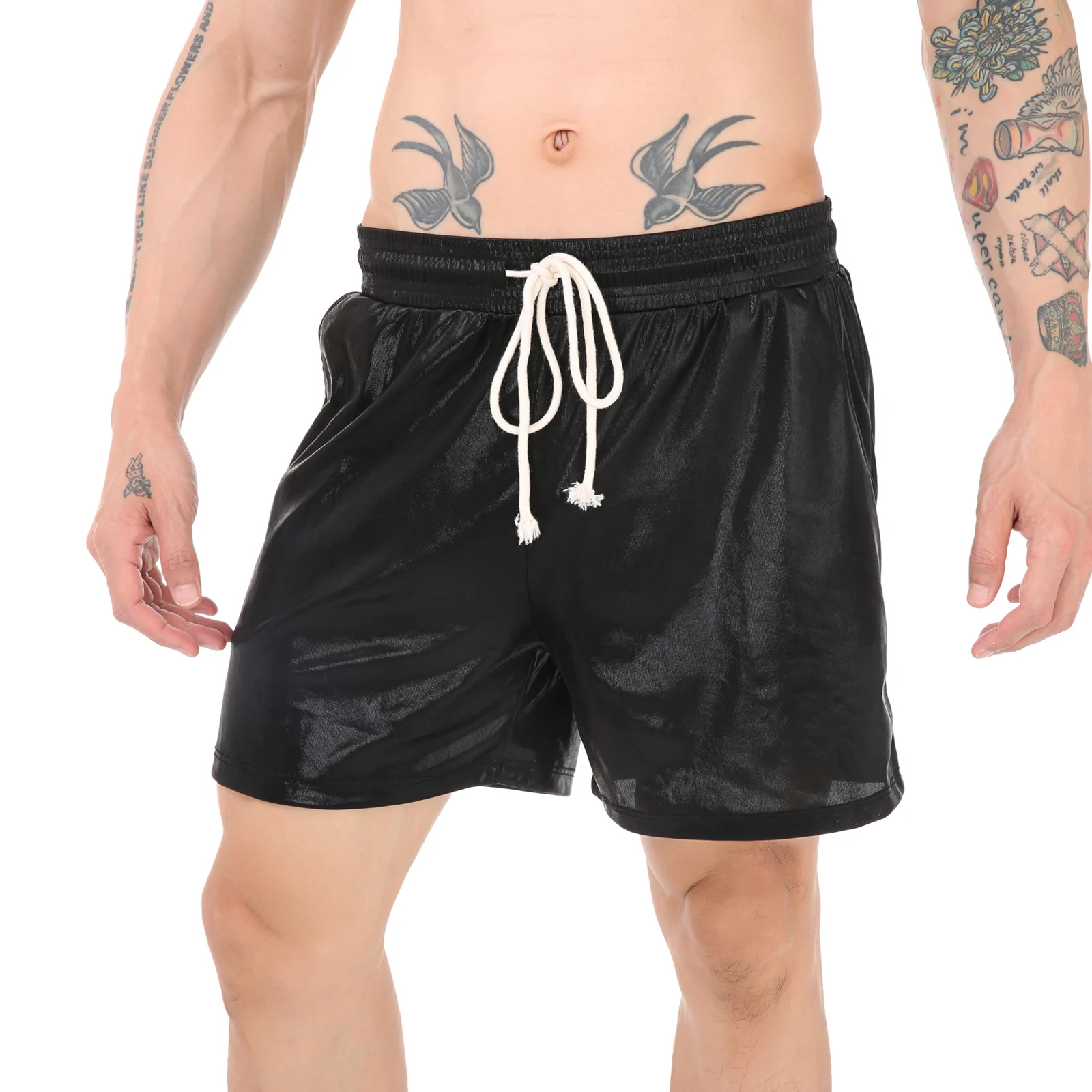 Männer Lose Sport Shorts Mann Lauf Boxer Ultra Dünne Fitness Gym Kurze Hosen Sommer Shinny Quick Dry Freizeit Jogginghose Böden – Detail 9
