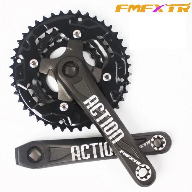 

FMFXTR Bicycle Crankset 170mm Crank Square Hole 104/64bcd Double /triple Crankset 24/26/32/38/42T Bike Chainring Bike Parts