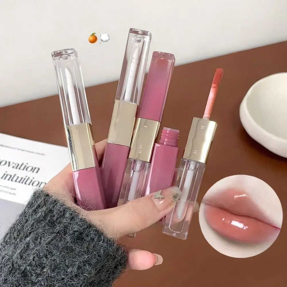 For Kobeleen Two Sided Lip Gloss Mirror Effect And Velvet Matte Lipstick Rich Pigment Long Lasting Hydrating Lip Makeup