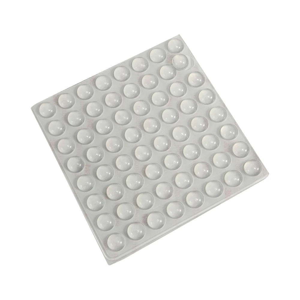 20PCS Self Adhesive Silicone Rubber Damper Buffer Cabinet Bumpers  Self-adhesive Table and Chair Anti-collision Particles