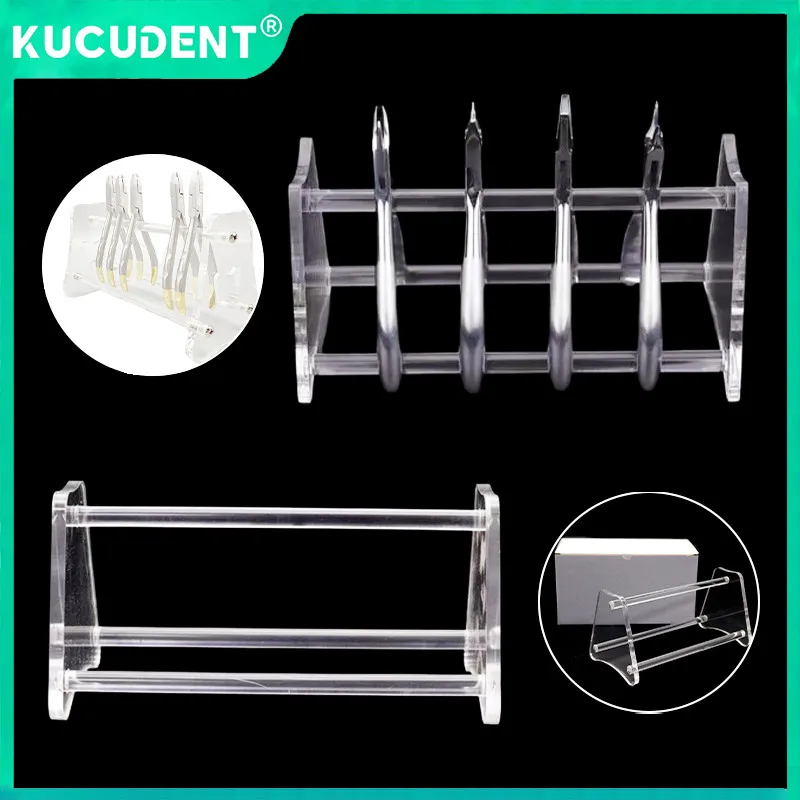 

1PC Dental Orthodontic Pliers Stand Forceps Acrylic Holder Dentist Tool Plier Forceps Scissors Placement Rack Organizer Clinic