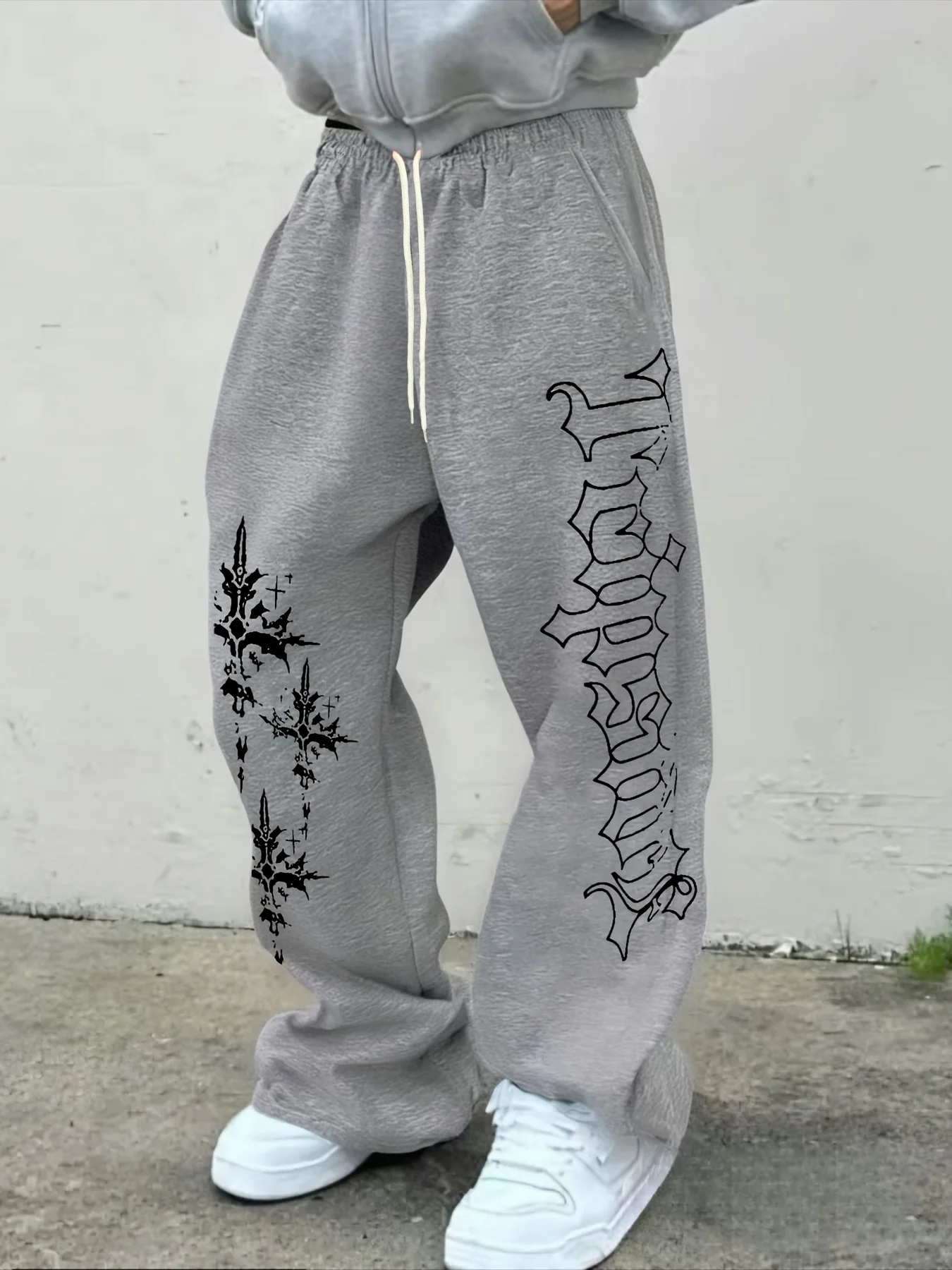 Men's Women‘s Kids versatile solid color drawstring loose casual sports trousers, suitable for all seasons streetwear men pants